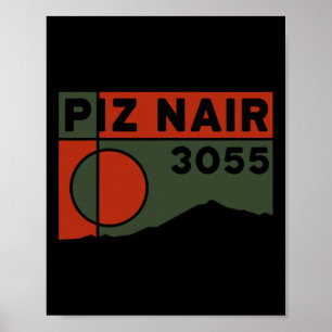 Mount Piz Nair Sankt Moritz Skiing Corviglia Hikin Poster