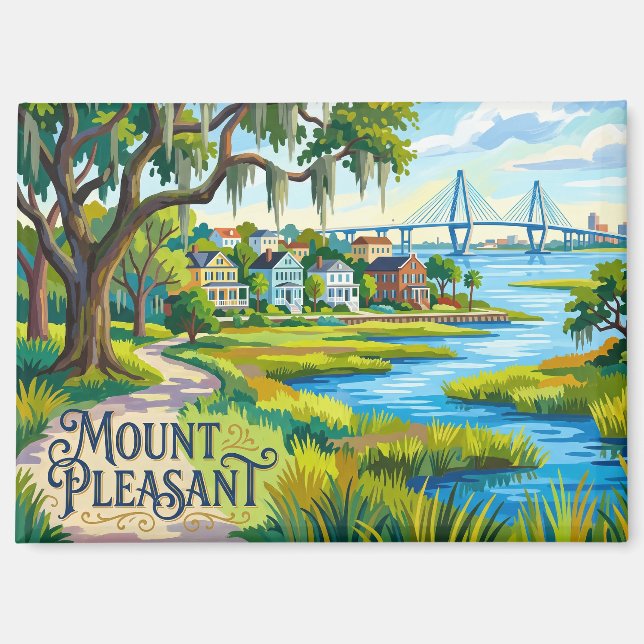 Mount Pleasant USA Magnet (Front)