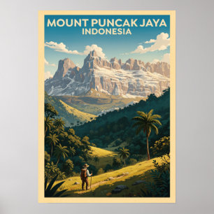 Mount Puncak Jaya Indonesia V03 Poster