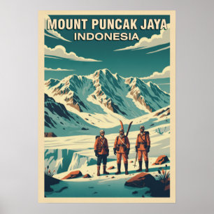 Mount Puncak Jaya Indonesia V04 Poster