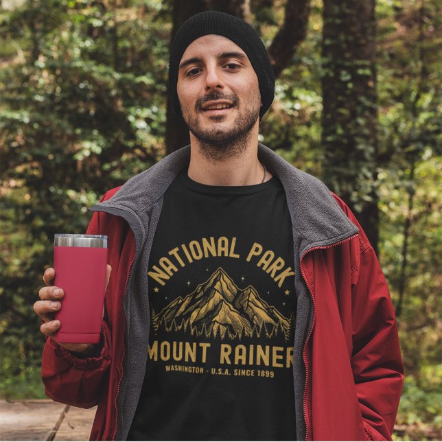 Mount Rainer National Park Forest Landscape T-Shirt (Creator Uploaded)