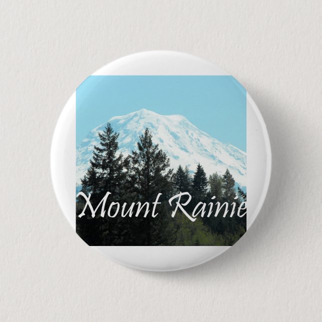 Mount Rainier 6 Cm Round Badge (Front)