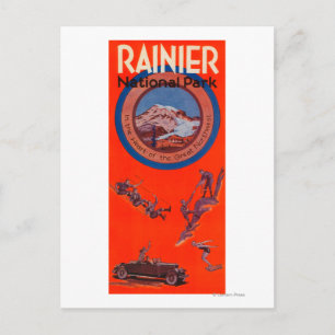 Mount Rainier Advertising Poster 2 Postcard