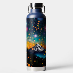 Mount Rainier and Fireflies Water Bottle