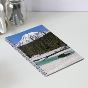 Mount Rainier and Frozen Lake Photo Notebook