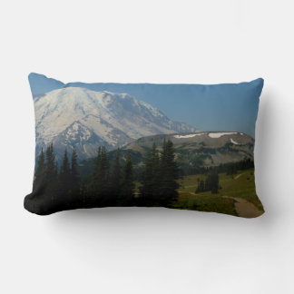 Mount Rainier from the Sourdough Ridge Trail Lumbar Cushion