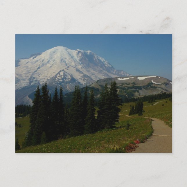 Mount Rainier from the Sourdough Ridge Trail Postcard (Front)