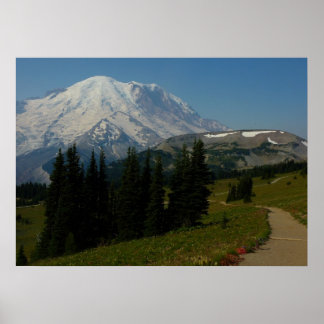 Mount Rainier from the Sourdough Ridge Trail Poster