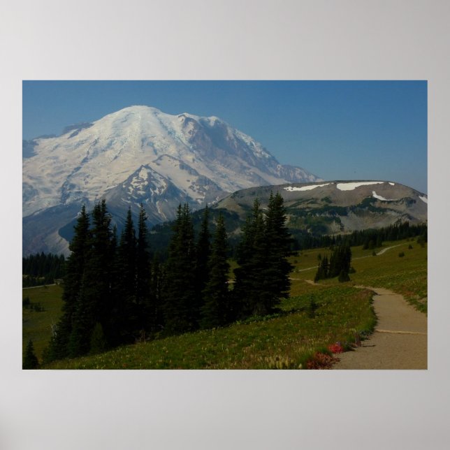Mount Rainier from the Sourdough Ridge Trail Poster (Front)