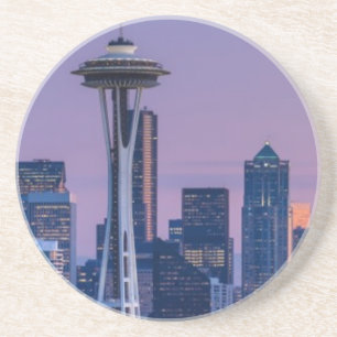 Mount Rainier in the background. Coaster