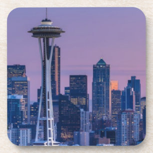 Mount Rainier in the background. Coaster