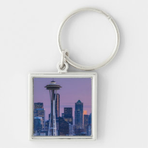 Mount Rainier in the background. Key Ring