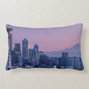 Mount Rainier in the background. Lumbar Cushion