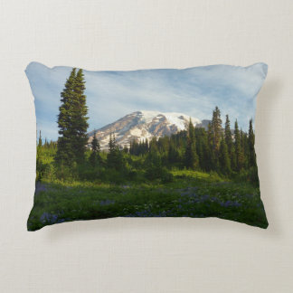 Mount Rainier Morning Light Decorative Cushion
