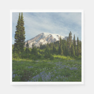Mount Rainier Morning Light Napkin