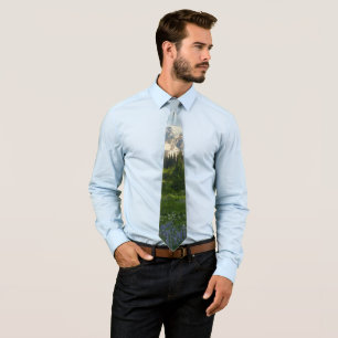 Mount Rainier Morning Light Tie