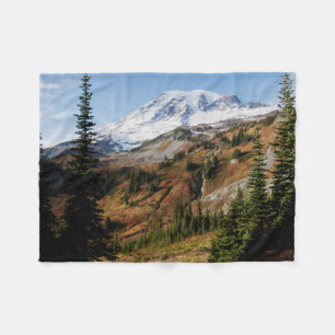 Mount Rainier National Park, autumn Fleece Blanket