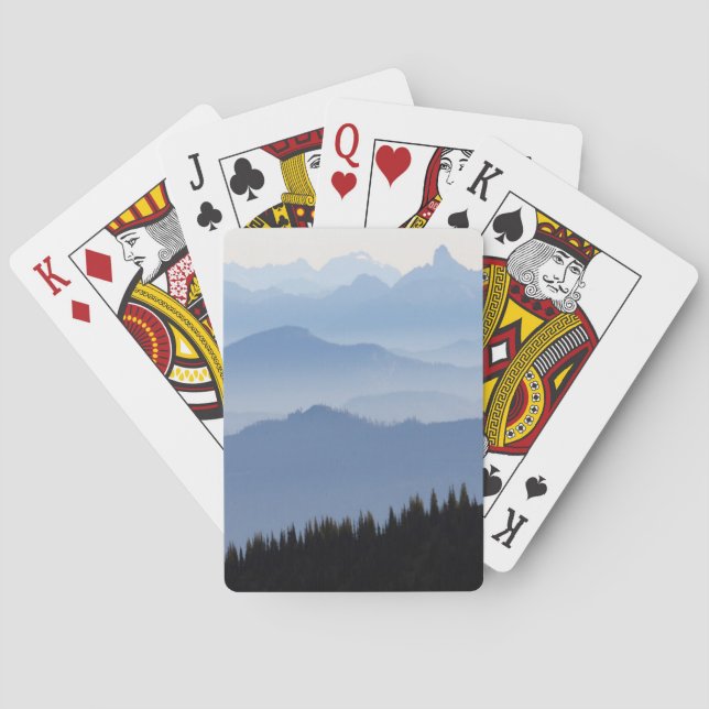 Mount Rainier National Park | Cascade Mountains Playing Cards (Back)