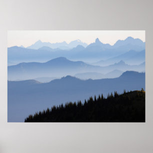Mount Rainier National Park   Cascade Mountains Poster