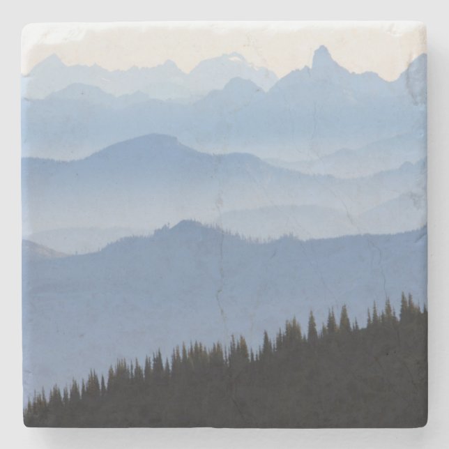 Mount Rainier National Park | Cascade Mountains Stone Coaster (Front)