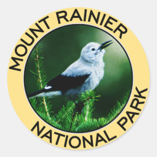 Mount Rainier National Park Classic Round Sticker