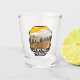 Mount Rainier National Park Cowlitz Divide Shot Glass