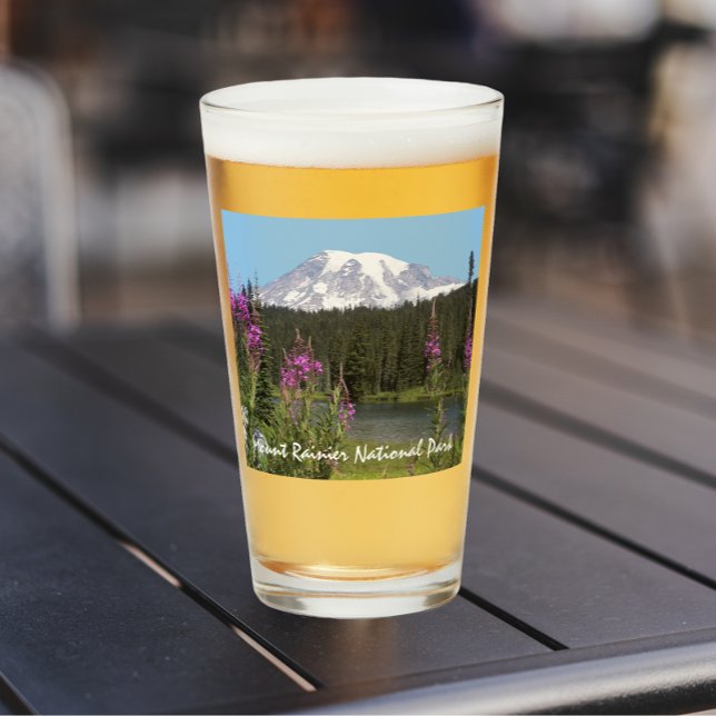 Mount Rainier National Park Landscape Glass (In Situ)