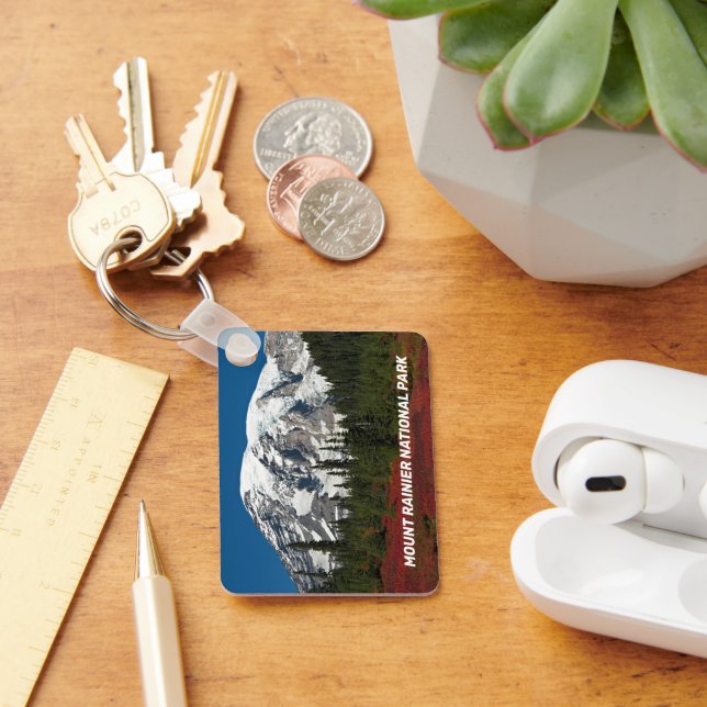 Mount Rainier National Park Landscape Key Ring (Desk)