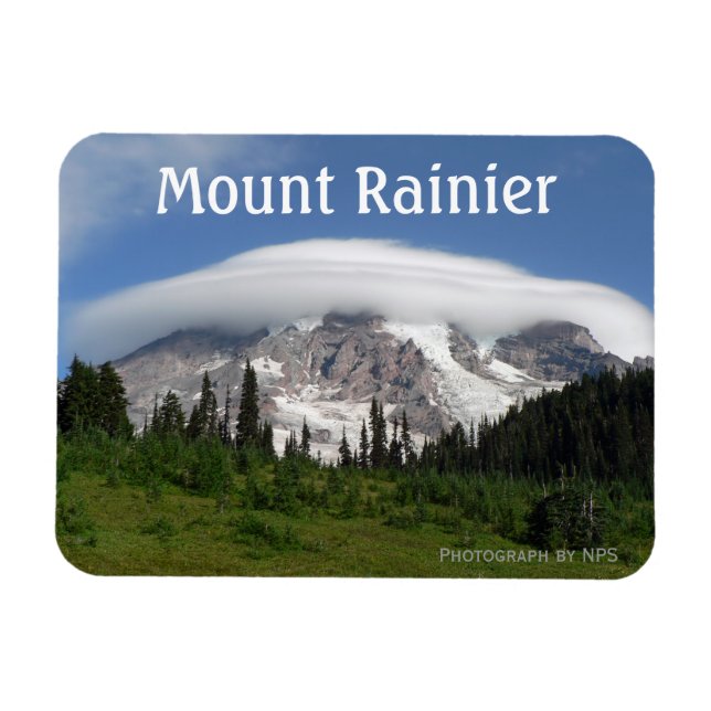 Mount Rainier National Park Magnet (Horizontal)