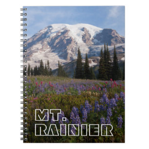 Mount Rainier National Park, Mount Rainier 3 Spiral Notebook