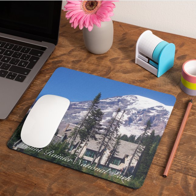 Mount Rainier National Park Photo Mouse Pad (In Situ)