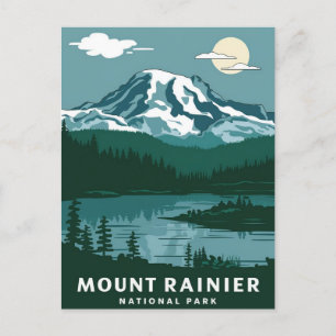 Mount Rainier National Park Postcard
