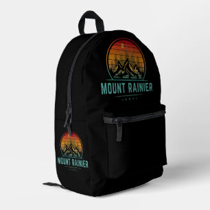 Mount Rainier National Park Printed Backpack