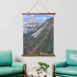 Mount Rainier National Park Scenic Canyon Hanging Tapestry