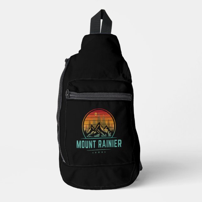 Mount Rainier National Park Sling Bag (Front)