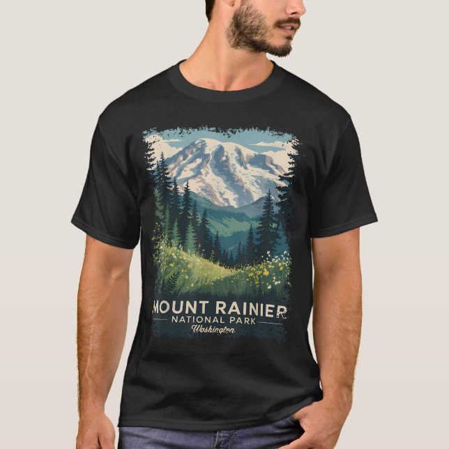 Mount Rainier National Park T-Shirt (Front)