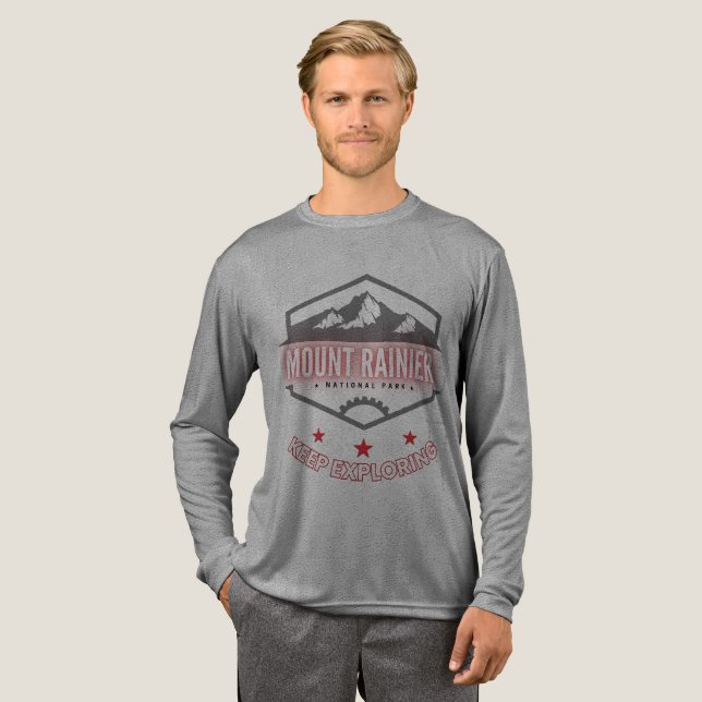 Mount Rainier National Park Tri-Blend Shirt (Full Front)