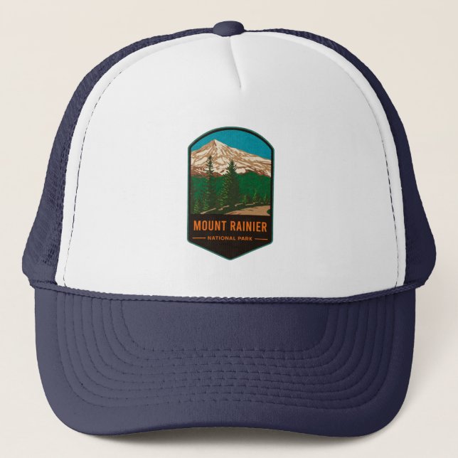 Mount Rainier National Park Trucker Hat (Front)
