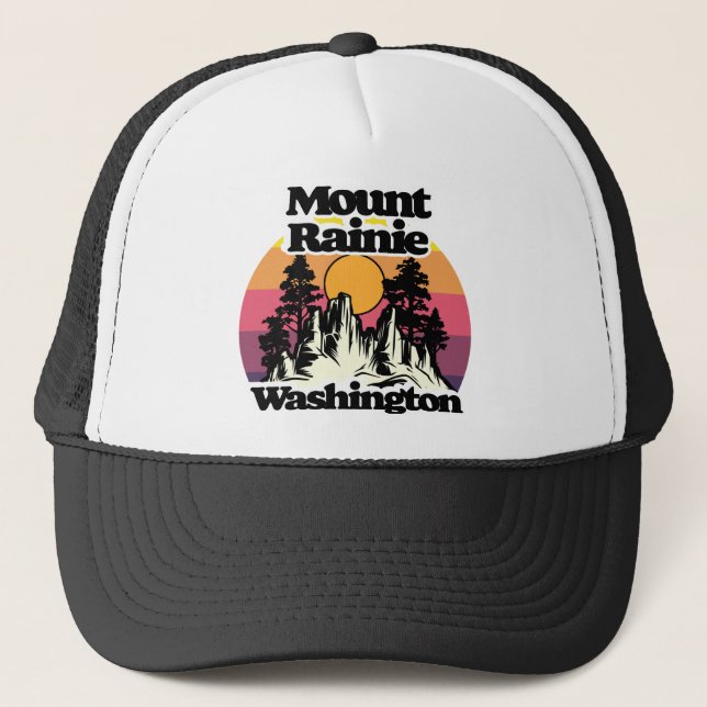 Mount Rainier National Park Trucker Hat (Front)