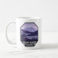 Mount Rainier National Park Washington Cabin Retro