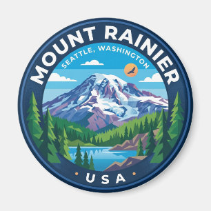 Mount Rainier National Park Washington Magnet