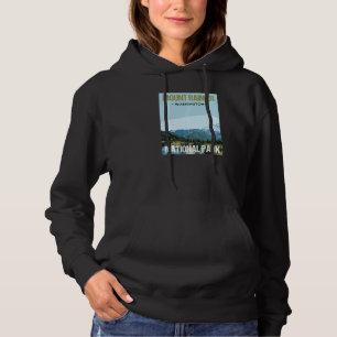 Mount Rainier National Park Washington Poster Hoodie