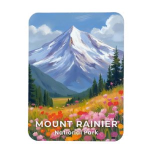 Mount Rainier National Park Washington Travel Magnet
