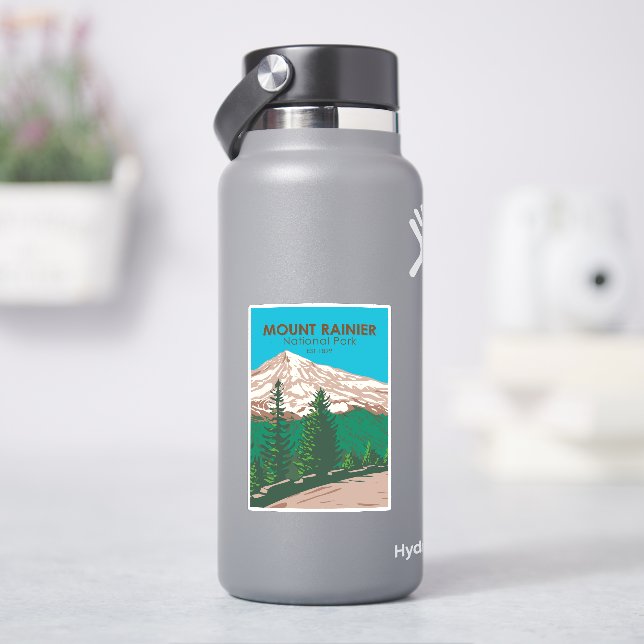 Mount Rainier National Park Washington Vintage (HydroFlask)