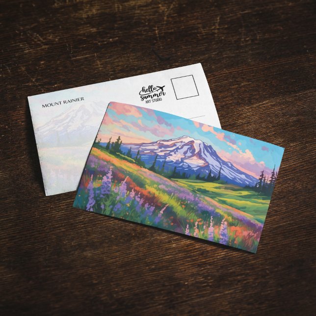 Mount Rainier National Park Watercolor Invitation (Creator Uploaded)