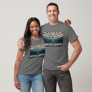 Mount Rainier Patriotic Adventure Men's Tee