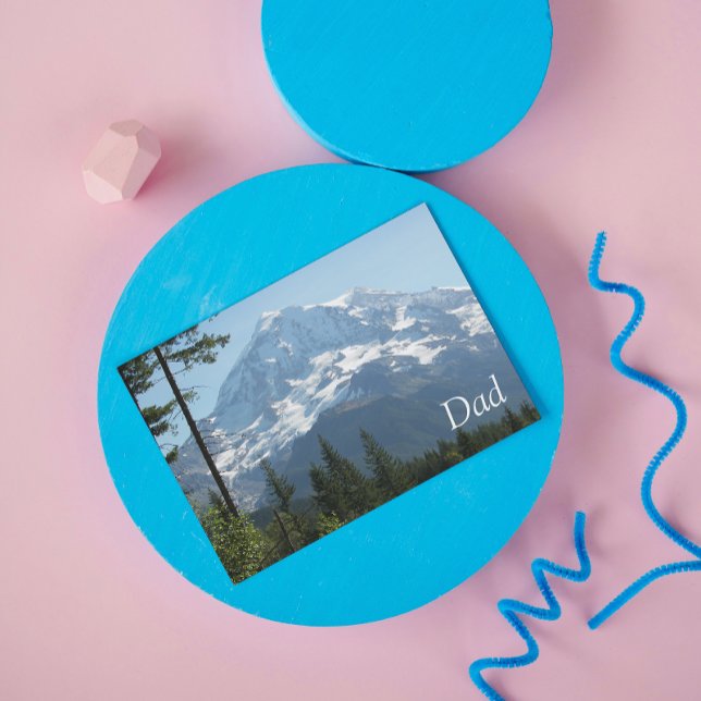 Mount Rainier Photo Father's Day Card (In Situ)
