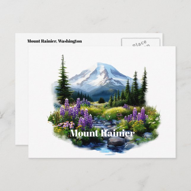 Mount Rainier Postcard (Front/Back)