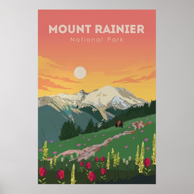 Mount Rainier Poster (Front)
