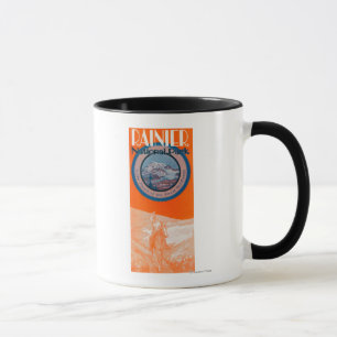 Mount Rainier Poster - Horseback Riding Mug